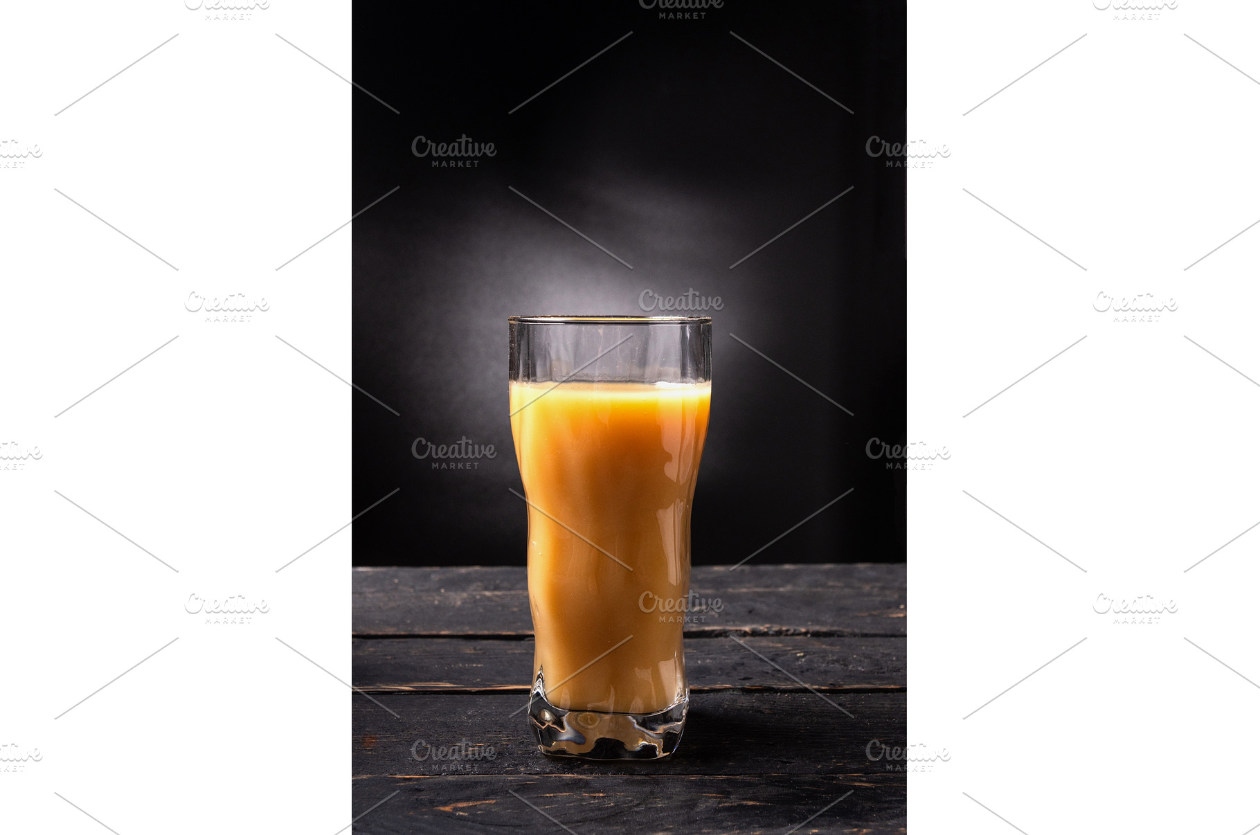Vibrant Orange Juice Glass with, a Food & Drink Photo by Stockphoto by vzwer
