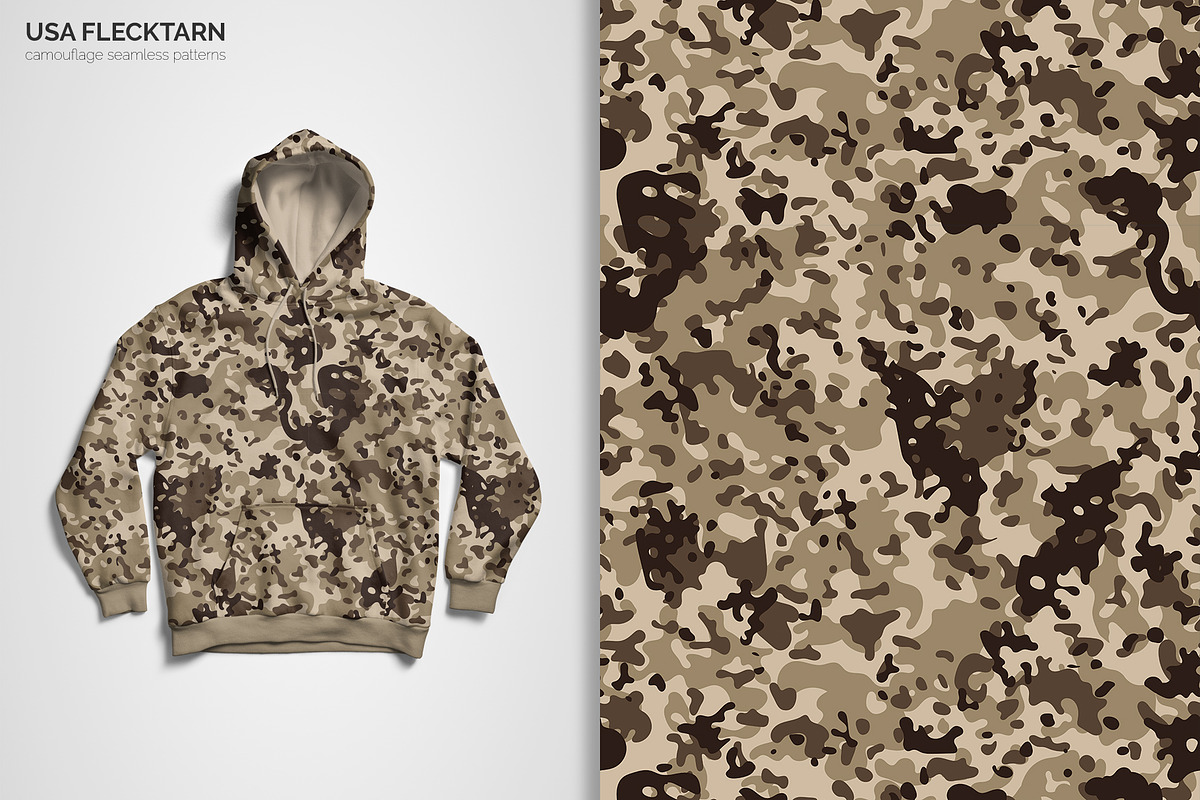 USA Flecktarn Camouflage Patterns, a Pattern Graphic by 3Y_Design (Photo 4 of 6)