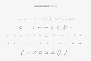 100 Arrow Procreate Stamp Brushes, a Brush Add-On by Greek fonts by nantia.co (Thumbnail 5 of 6)