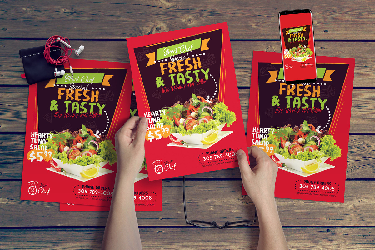 Fast Food Flyer, a Flyer Template by floringheorghe (Photo 3 of 4)