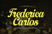 Frederica Script Font, a Script Font by Graphicxell (Thumbnail 1 of 8)