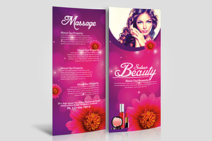 Beauty Salon Spa Rack Card Template