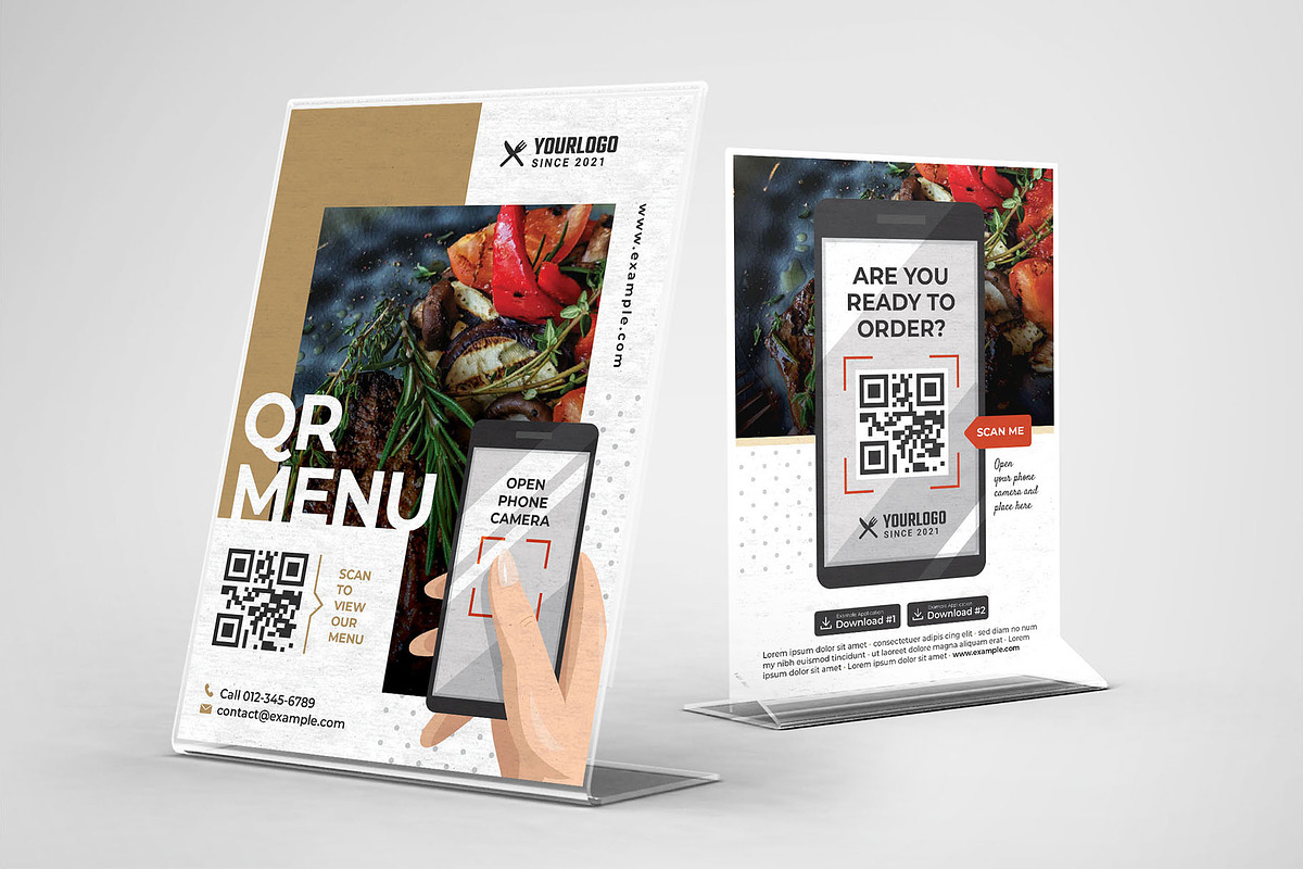QR Code Flyer Templates Vol.4, a Flyer Template by BrandPacks