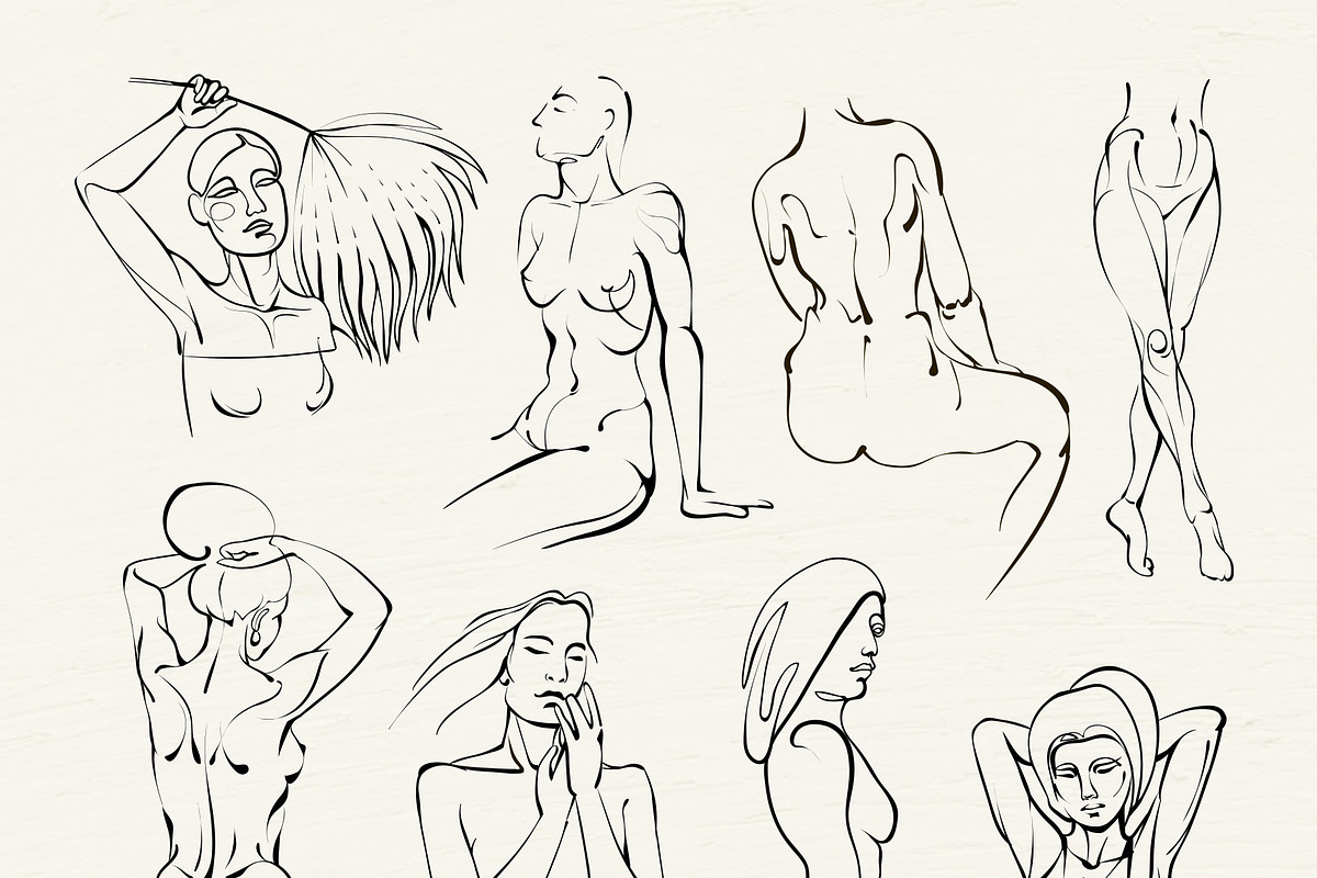 Figure - Woman line art, a Person Illustration by Aquatinta (Photo 6 of 11)