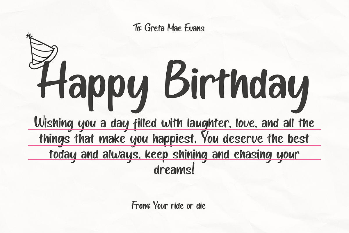 Miau Miou – Casual Handwritten Font, a Handwritten Font by Basnistudio (Photo 8 of 11)