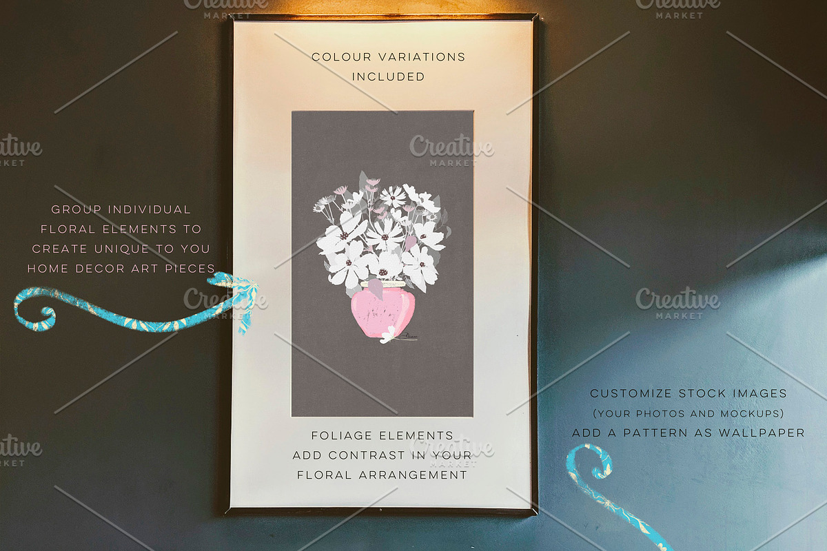 Abstract Florals Cosmos Collection, an Illustration by White Lane Studio (Photo 7 of 9)