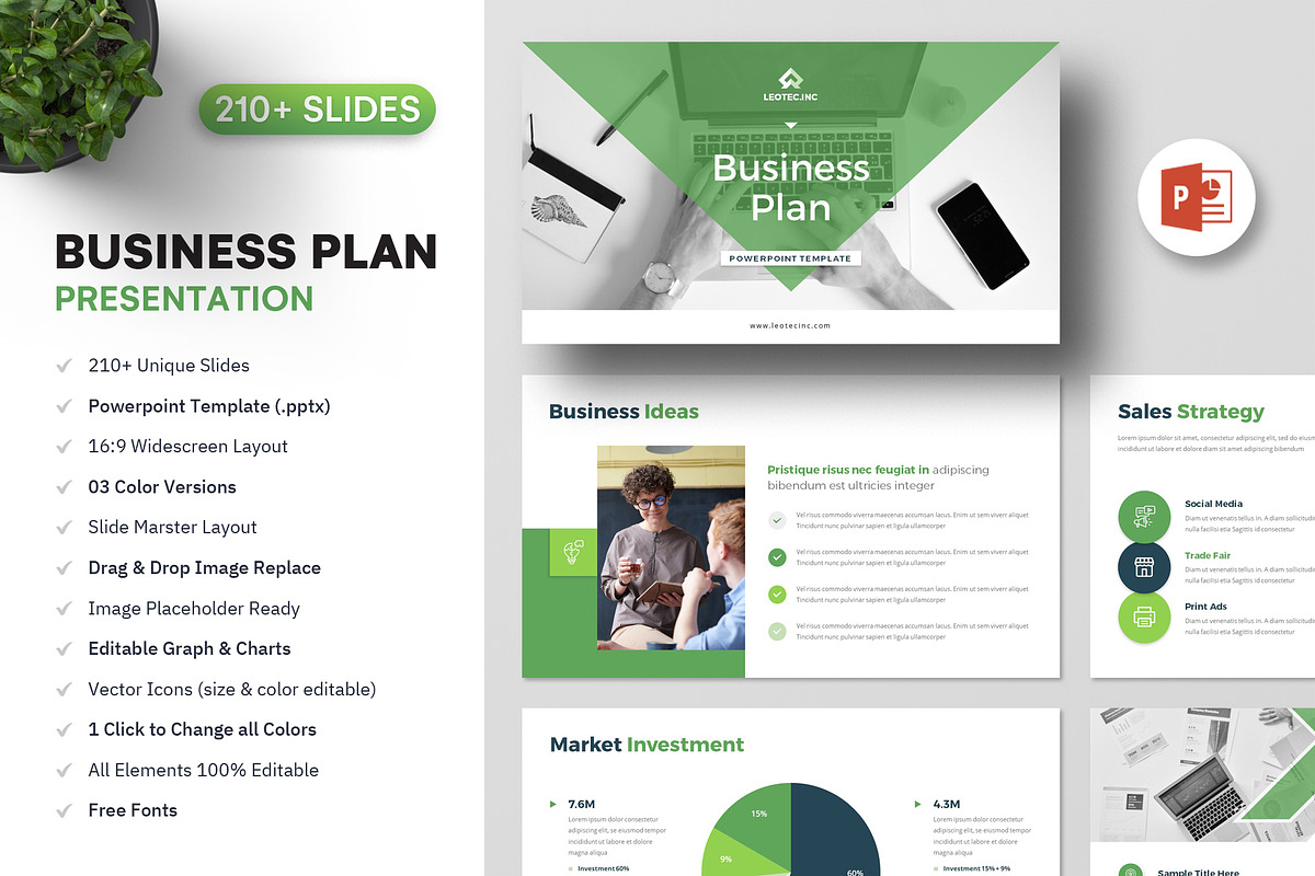 Business Plan PowerPoint Template, a Presentation Template by Orcshape Studio (Photo 2 of 29)