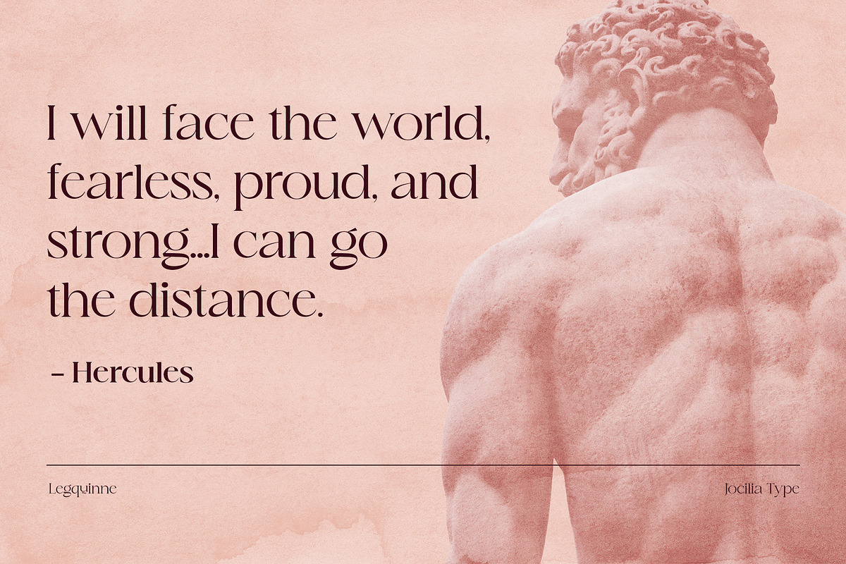 Legquinne 50% Off, a Font by Jolicia Type (Photo 7 of 13)