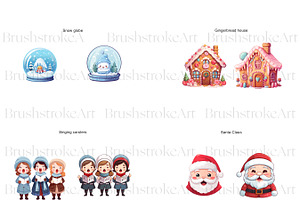 Cute Christmas Clipart, Santa Claus