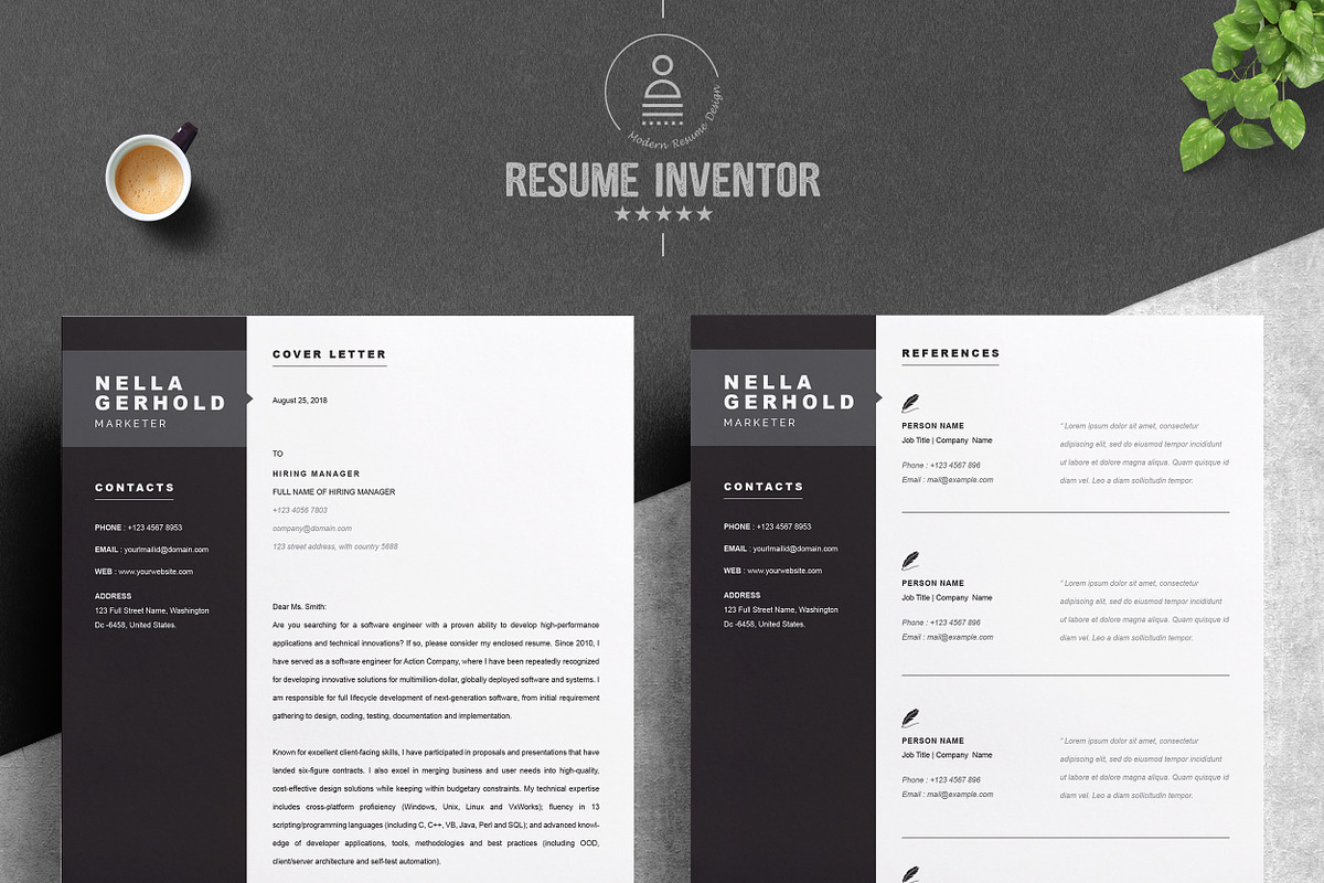 JOB WINNING RESUME - 50 TEMPLATES, a Resume Template by ResumeInventor (Photo 46 of 184)
