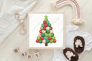 Yarn Christmas Tree PNG, an Illustration by CraftArtStudio (Thumbnail 4 of 4)