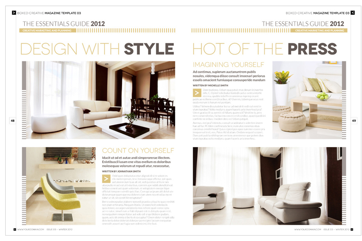 Magazine Template InDesign 03, a Magazine Template by Love Graphic Design (Photo 33 of 36)