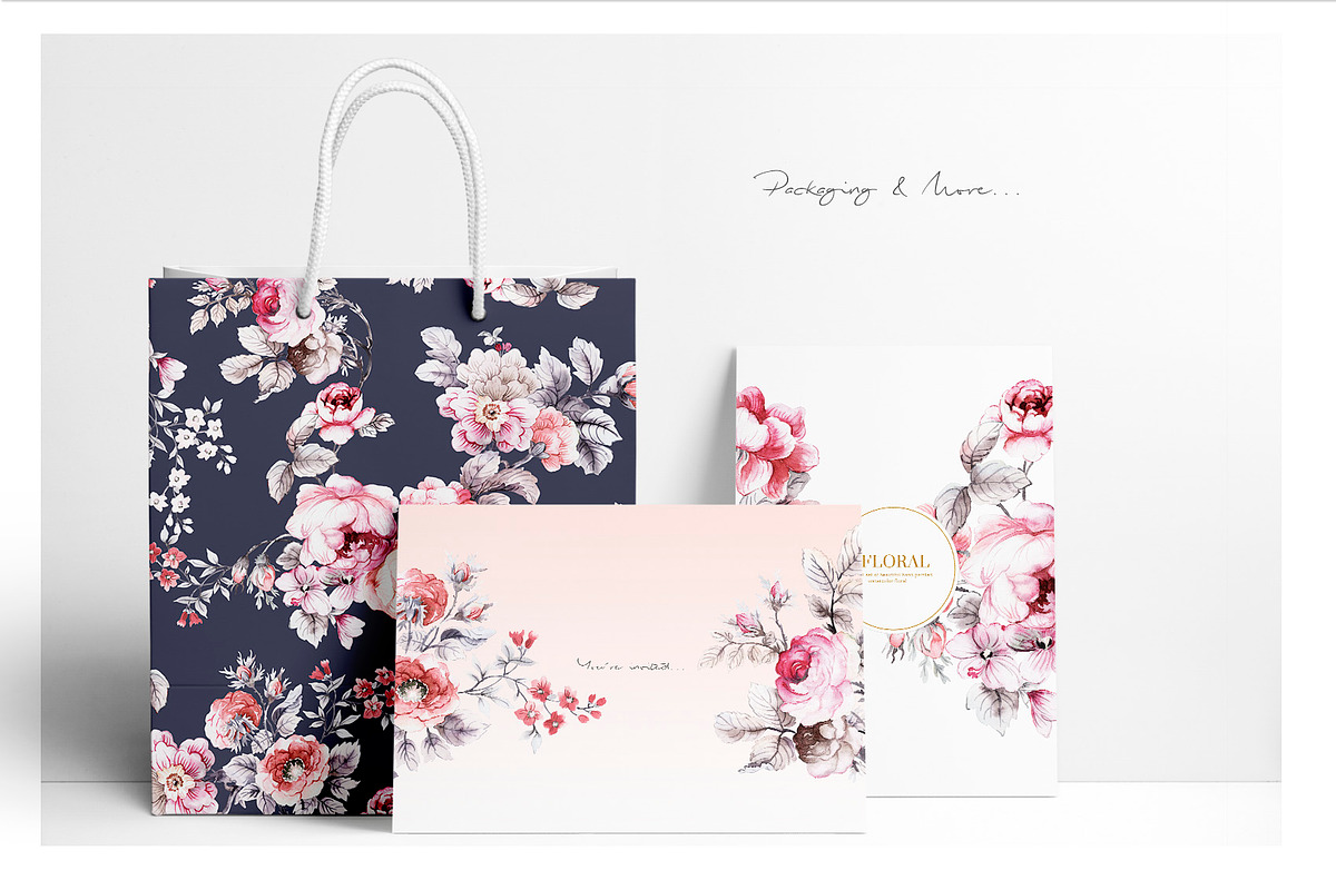 LUXE, Hand painted watercolors!, a Pattern Graphic by Pink Linen (Photo 8 of 10)