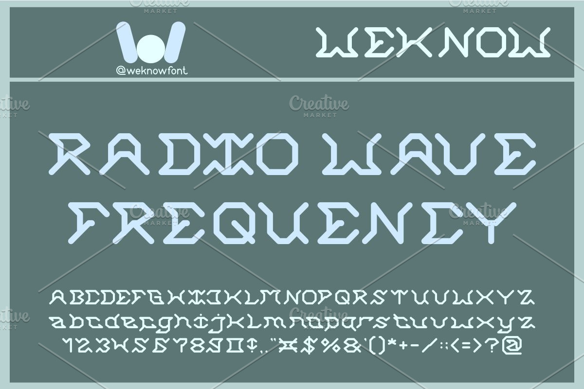 Wireless World font, a Font by weknow (Photo 2 of 8)