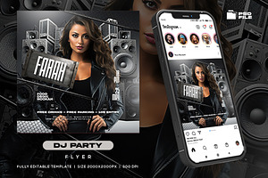 Dj Party Night Flyer Template