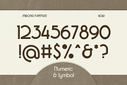 Mirona - Display Retro Font, a Sans Serif Font by Prominent & Affluent (Thumbnail 5 of 9)