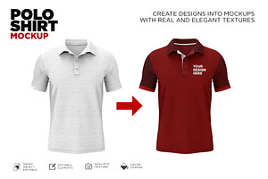 Polo Shirt Mockup Psd