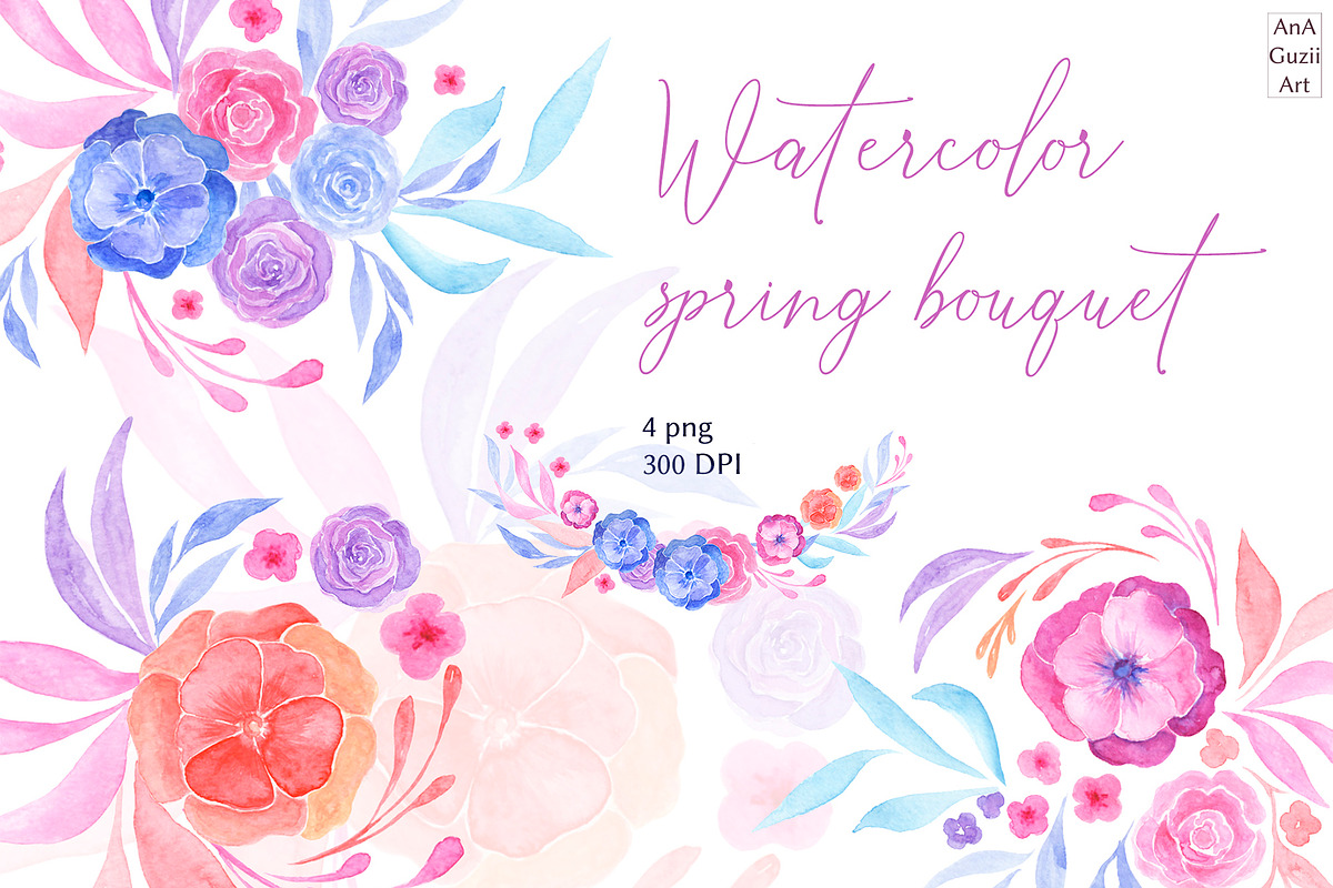 Watercolor Tea Party Clip Art, an Illustration by AnaGuziiArt (Photo 5 of 7)