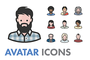 70 Avatar Icons, an Icon by Iconify.it (Thumbnail 2 of 3)