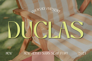 Duclas, a Sans Serif Font by Muflieart