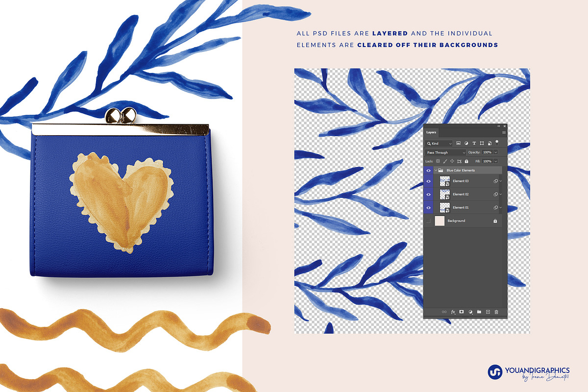 Beach House Watercolor Patterns, a Pattern Graphic by Youandigraphics (Photo 6 of 19)