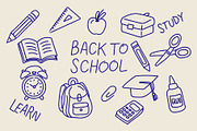 Whimsical Back To School, an Education Illustration by Mockmenot (Thumbnail 1 of 3)