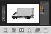 Truck Mockup PSD, an Advertising Mockup by Bruno's Shop (Thumbnail 3 of 5)