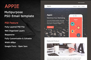 APPIE- PSD RESPONSIVE EMAIL TEMPLATE