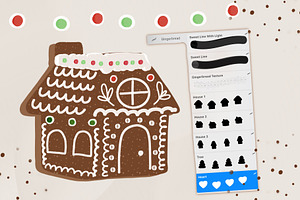 Gingerbread Procreate Creator Kit