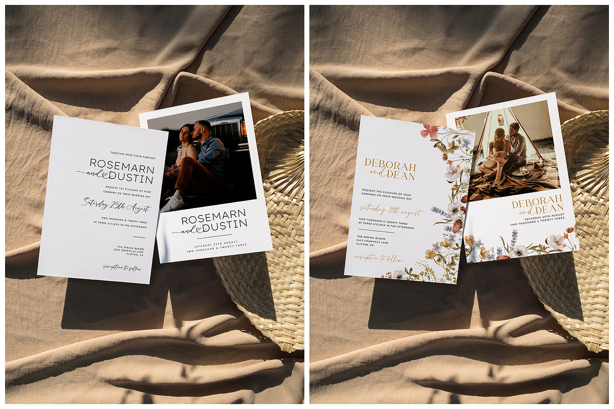 5x7 Wedding Card Mockup, Stationery, a Print Template by eventpapery (Photo 3 of 3)
