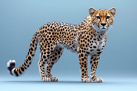 Lifelike representation of a cheetah, a Photo by Tanuart