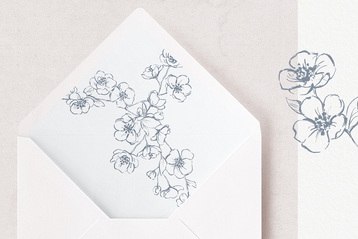 Cherry Blossom Vector Bundle, an Object Illustration by Sensual Art (Photo 6 of 7)