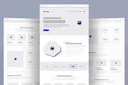 Modern Landing Page Wireframe, a Landing Page Template by ContestDesign (Thumbnail 1 of 6)