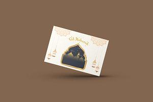 Printable Eid Mubarak Greeting Card