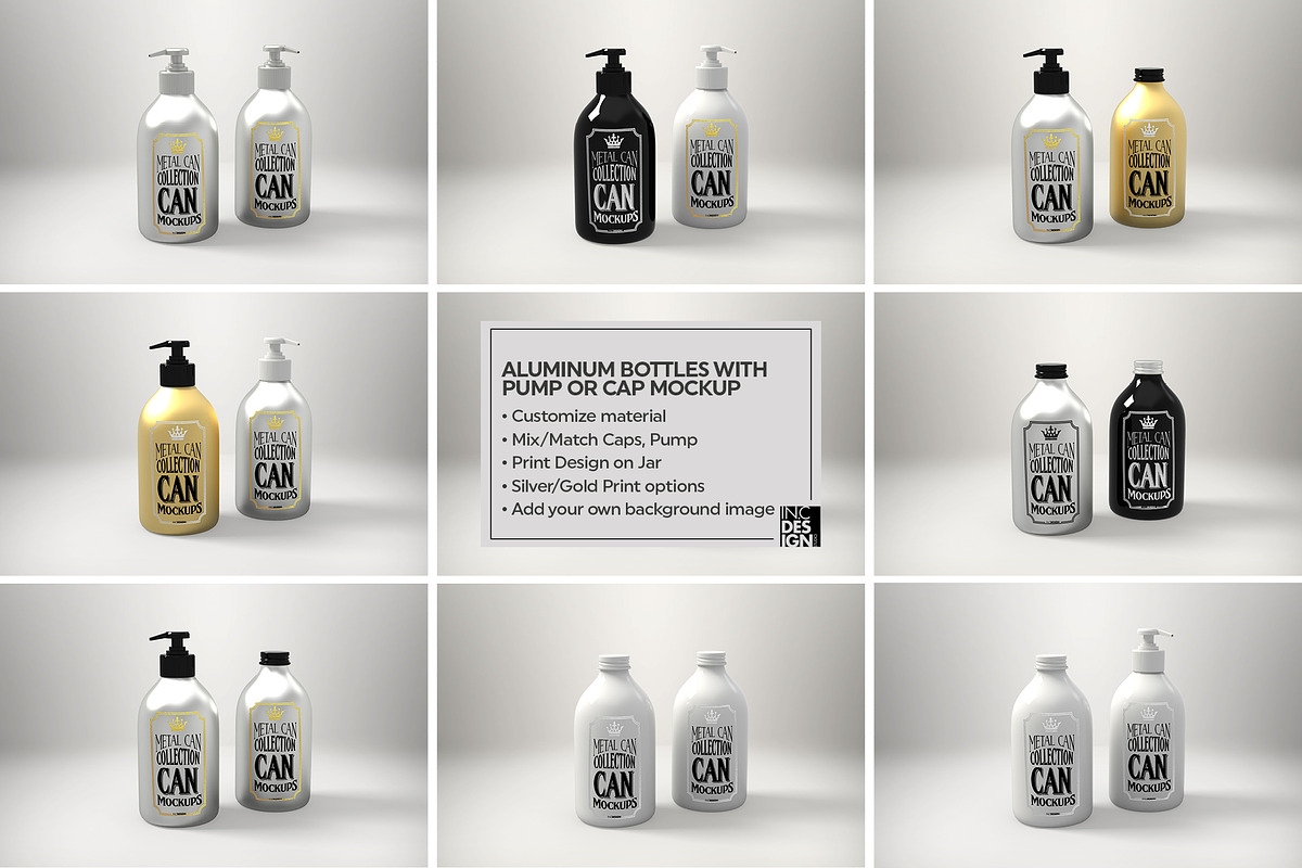 Vol3. Metal Can Mockup Collection, a Pens & Pencil Mockup by INCDesign (Photo 19 of 23)