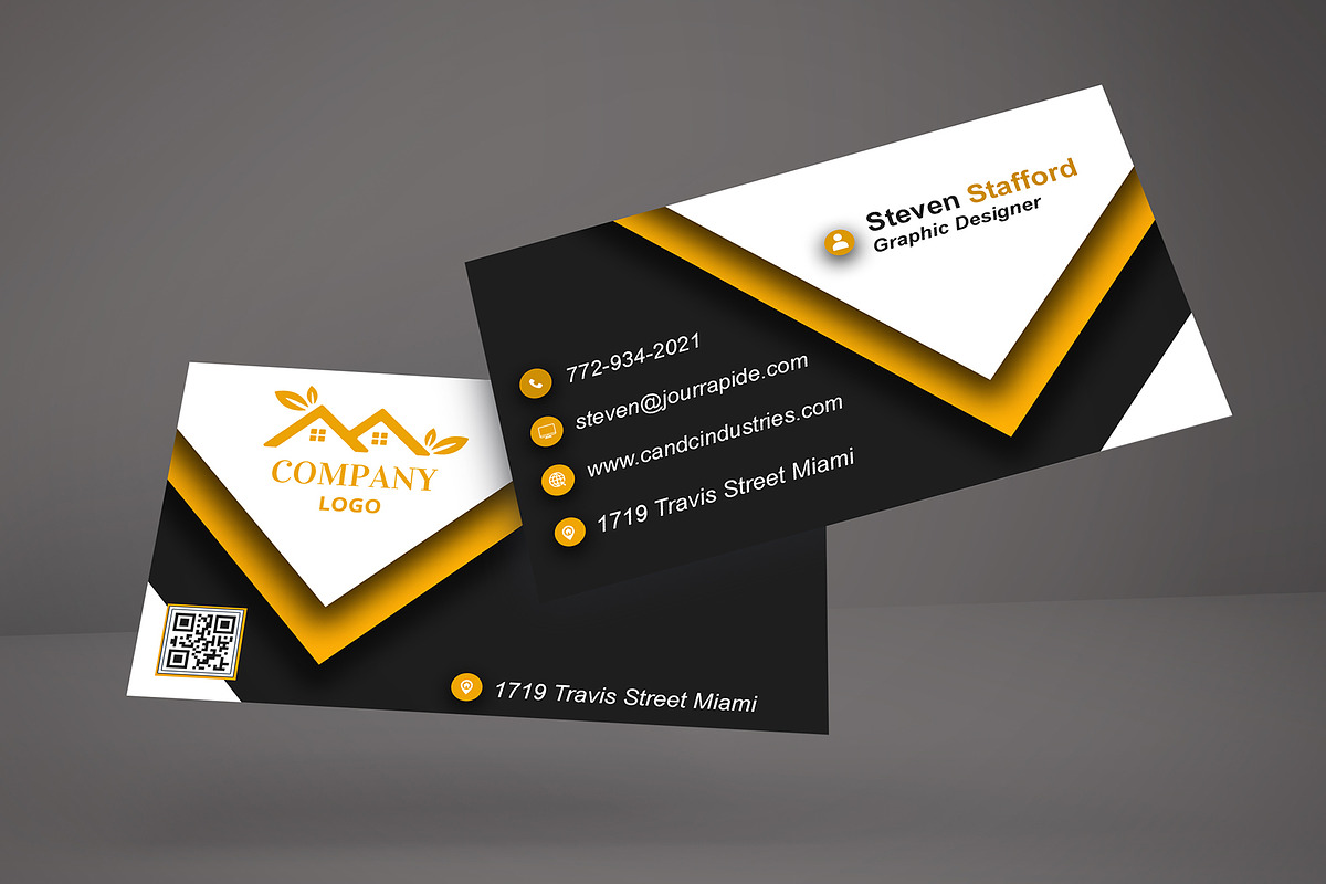 Monogram Business Card PSD preview 5