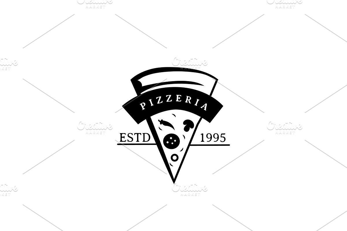 Vintage Style Pizza Logo Design, a Branding & Logo Template by AlvinStd