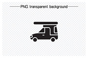 Car, Truck, Rv and Van Icons Set, a Solid Icon by Designfour (Thumbnail 5 of 7)