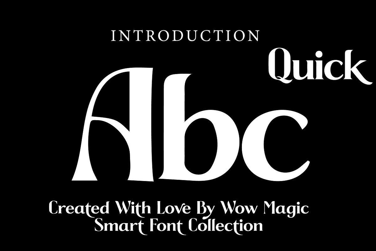 QUICK, a Serif Font by Wow Magic (Photo 2 of 3)