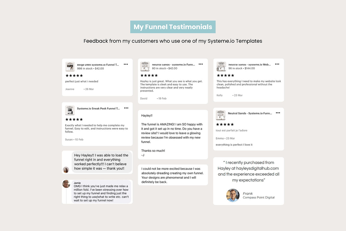 Systeme.io Brown Lead Funnel, a Landing Page Template by Hayley's Digital Hub (Photo 10 of 10)