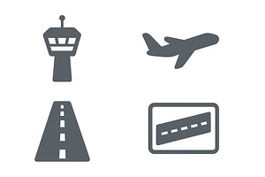 Air traffic control tower and, a Transportation Illustration by ZinetroN