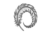 Vintage Feather Swirl SVG Bundle, an Illustration by Creativeshirt (Thumbnail 12 of 31)