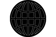 Globe & World Map Silhouette Bundle, a Technology Illustration by balal (Thumbnail 3 of 13)