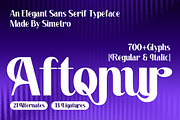 Aftonur – Elegant Sans Serif Typefac, a Sans Serif Font by Simetrica Labs (Thumbnail 1 of 14)