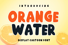 Orange Water Display Font