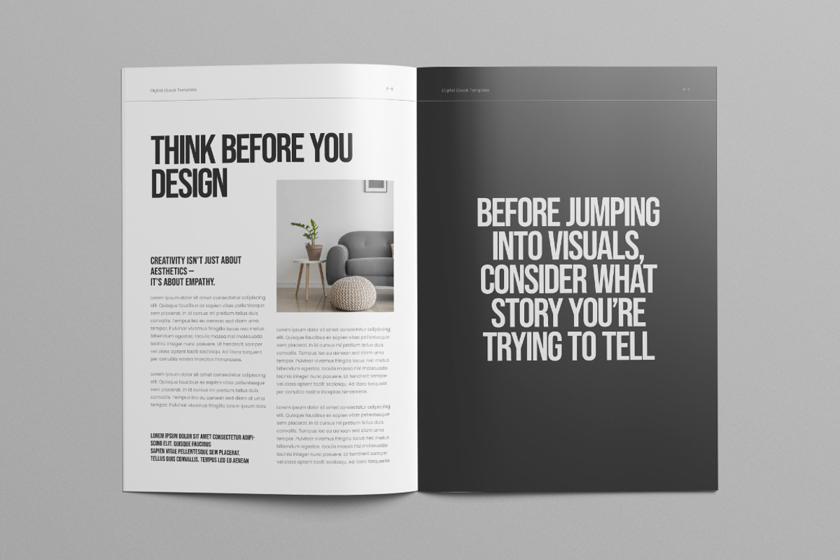 Minimal Ebook Design Template, a Brochure Template by HiveArts (Photo 4 of 9)