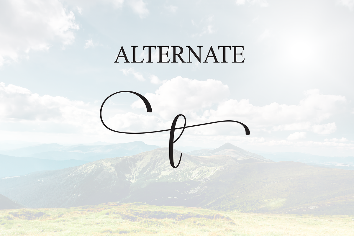 Mountain | Script Font, a Handwritten Font by Scratchones (Photo 8 of 9)