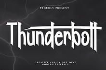 Thunderbolt | Script Font