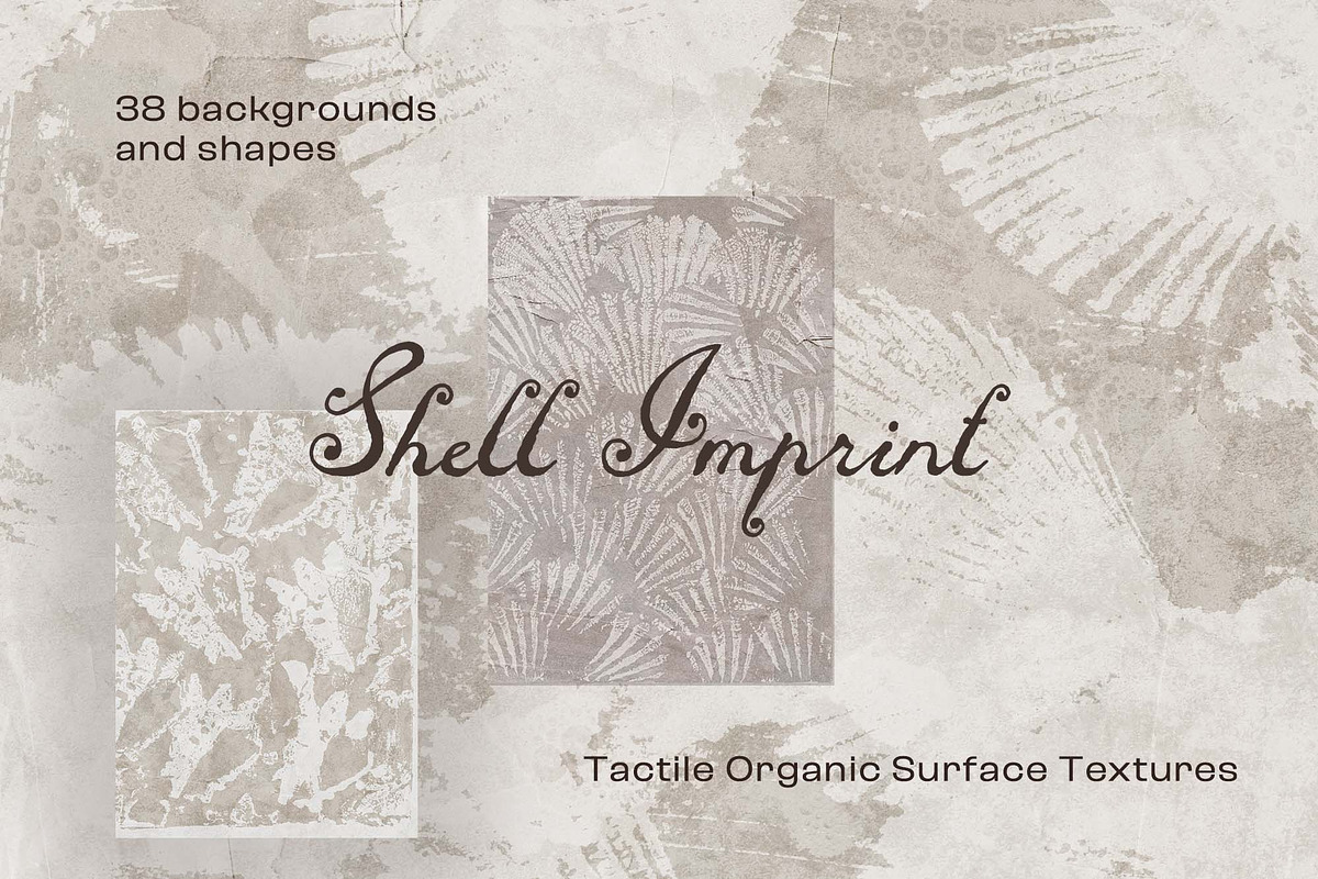 Shell Imprint textures, a Background Graphic by DigARTbyHavroshka (Photo 1 of 12)