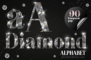 Diamond Alphabet Clip Art, a Templates & Theme by Photohacklovers (Thumbnail 1 of 6)